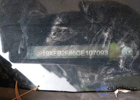 2012 Honda Civic Ex z USA, uszkodzony, nr VIN 19XFB2F86CE107093